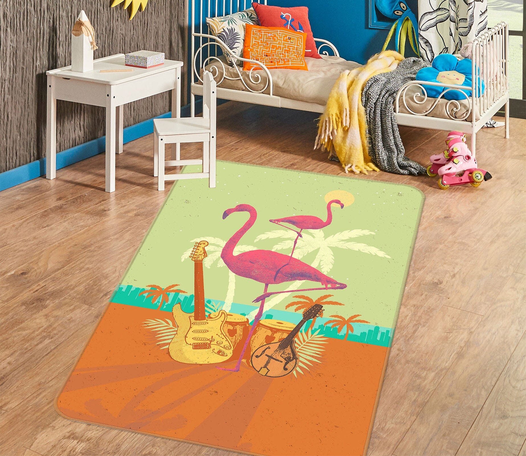 3D Flamingo 1017 Showdeer Rug Non Slip Rug Mat Mat AJ Creativity Home 
