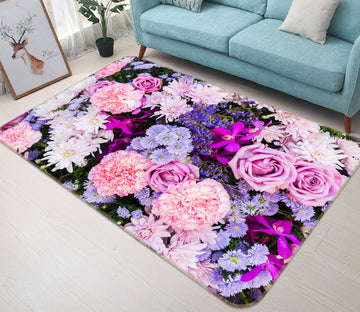 3D Flowers 29129 Non Slip Rug Mat