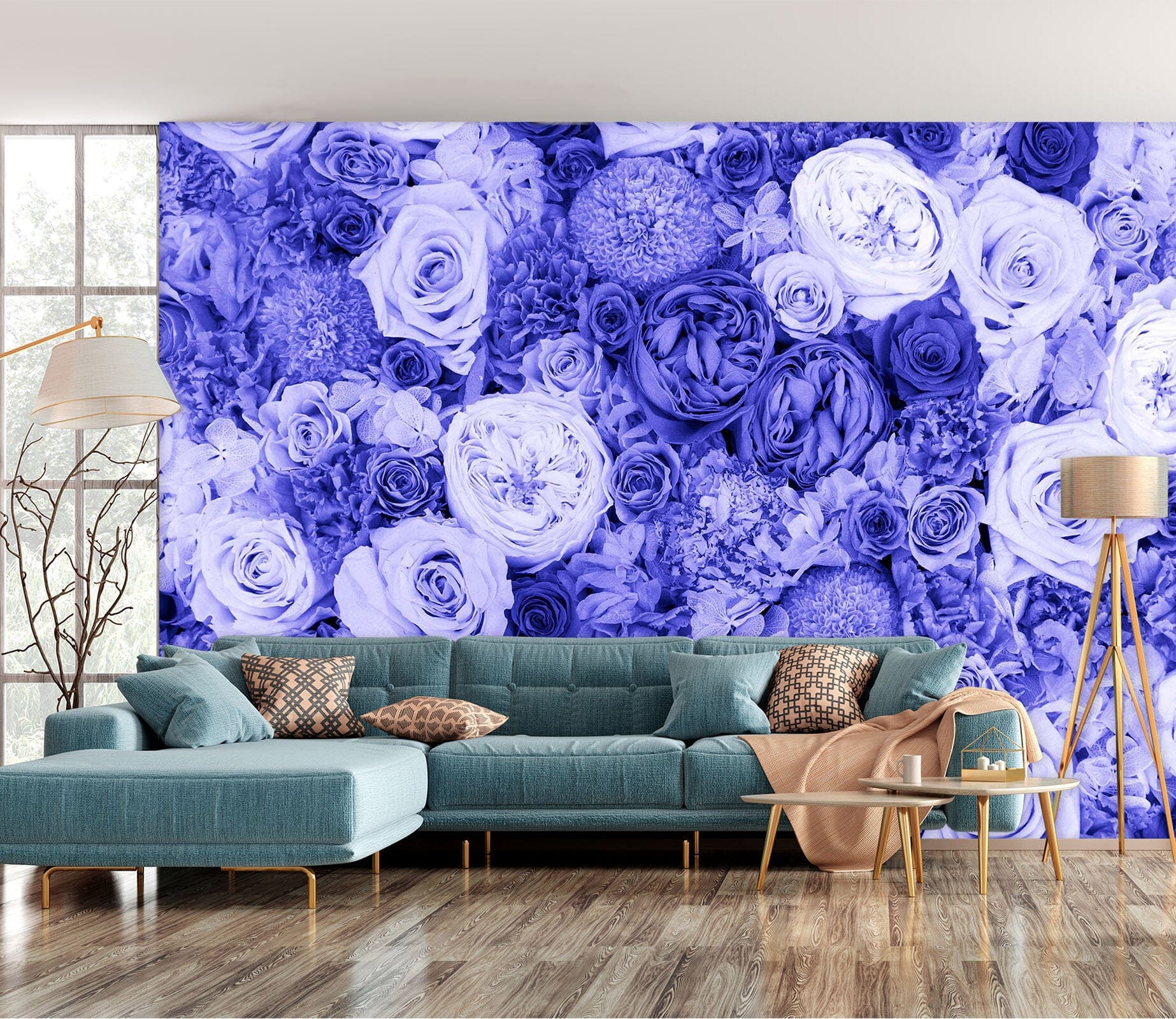 3D Purple Rose 103 Noirblanc777 Wall Mural Wall Murals Wallpaper AJ Wallpaper 2 