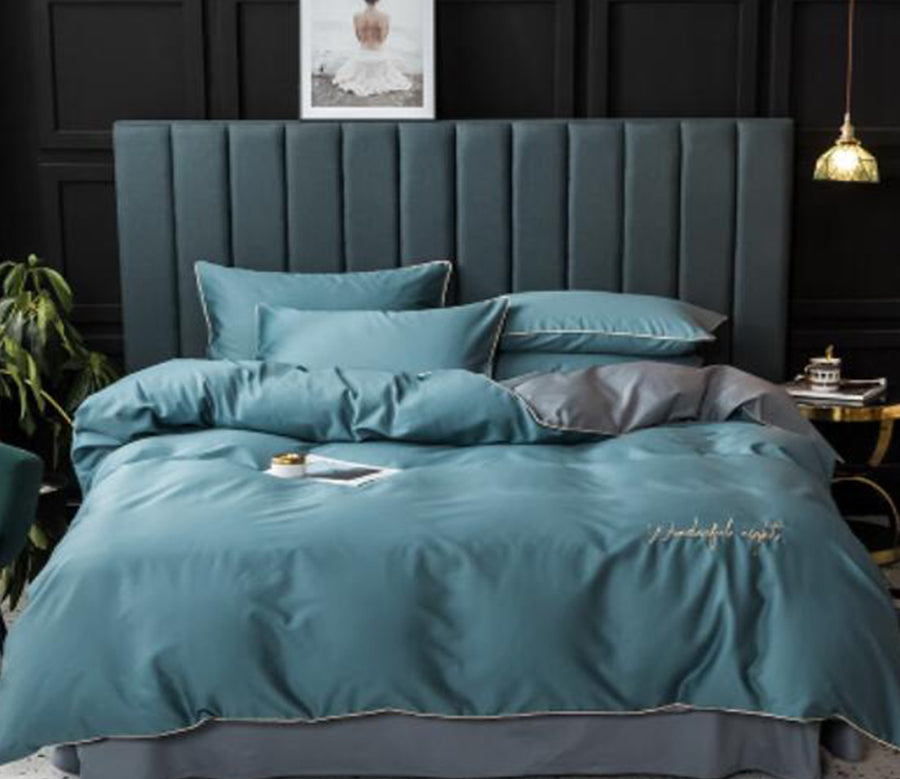 3D Blue-Green 15216 Bed Pillowcases Quilt