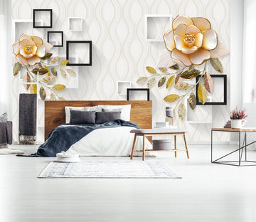 3D Flower Square 1632 Wall Murals Wallpaper AJ Wallpaper 2 