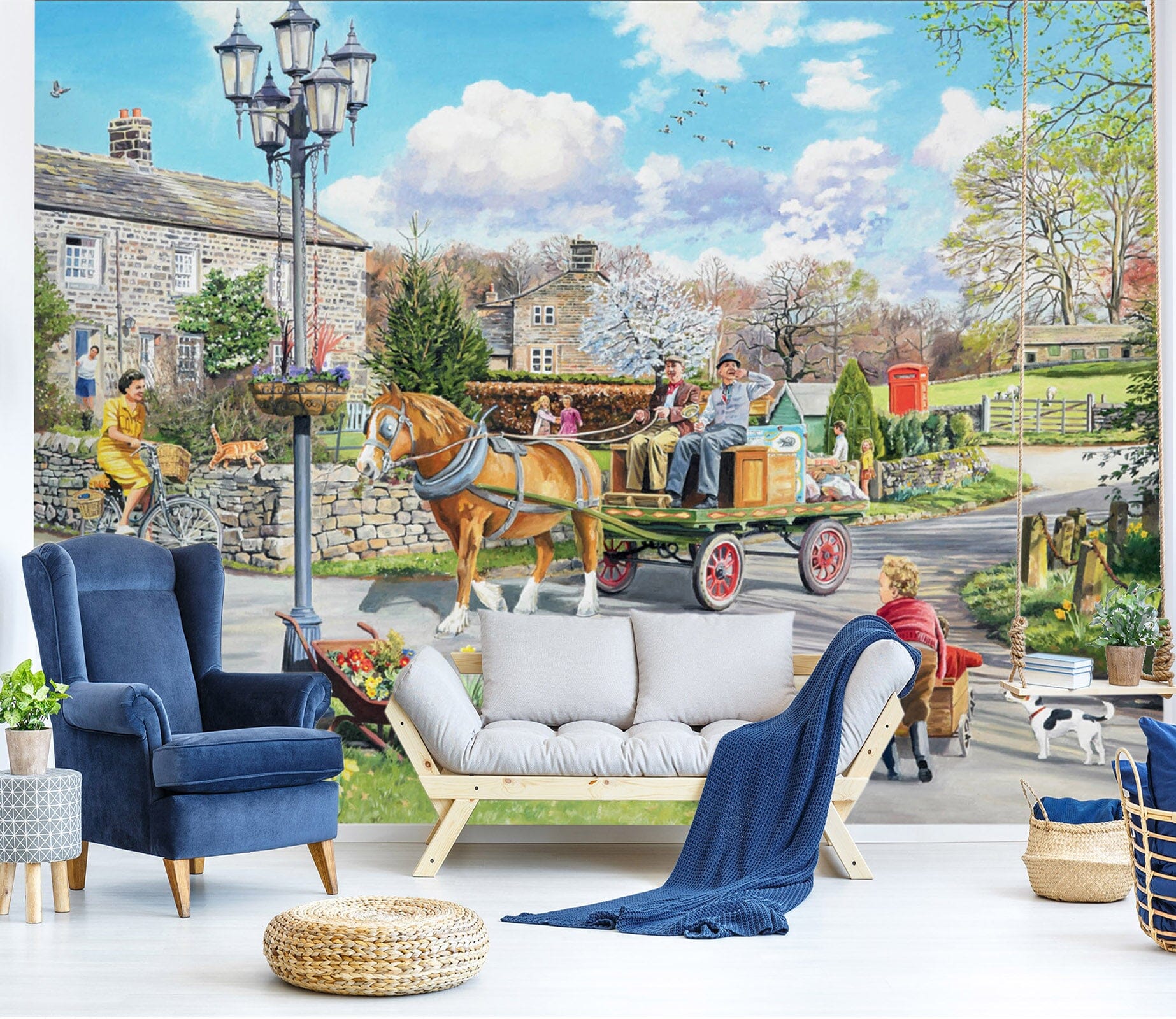 3D Carriage 1047 Trevor Mitchell Wall Mural Wall Murals Wallpaper AJ Wallpaper 2 