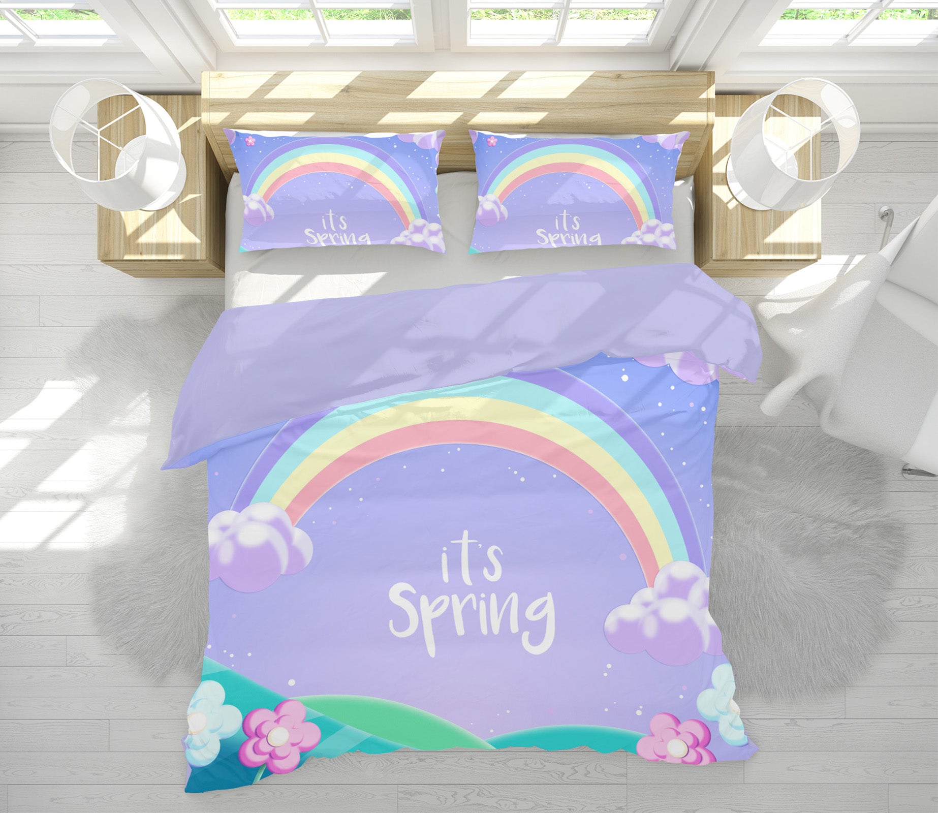 3D Rainbow 63195 Bed Pillowcases Quilt