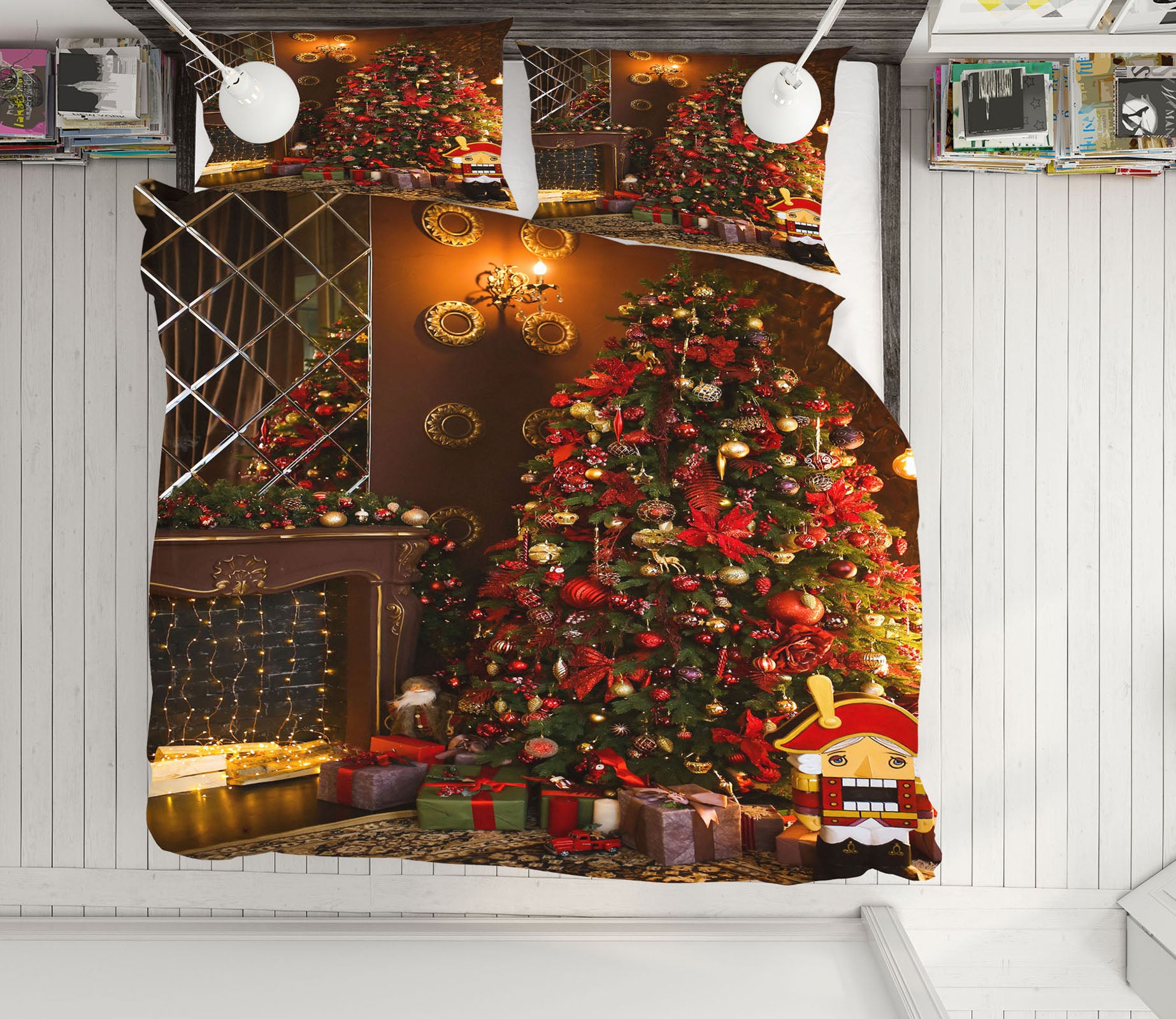 3D Tree Gift 51148 Christmas Quilt Duvet Cover Xmas Bed Pillowcases