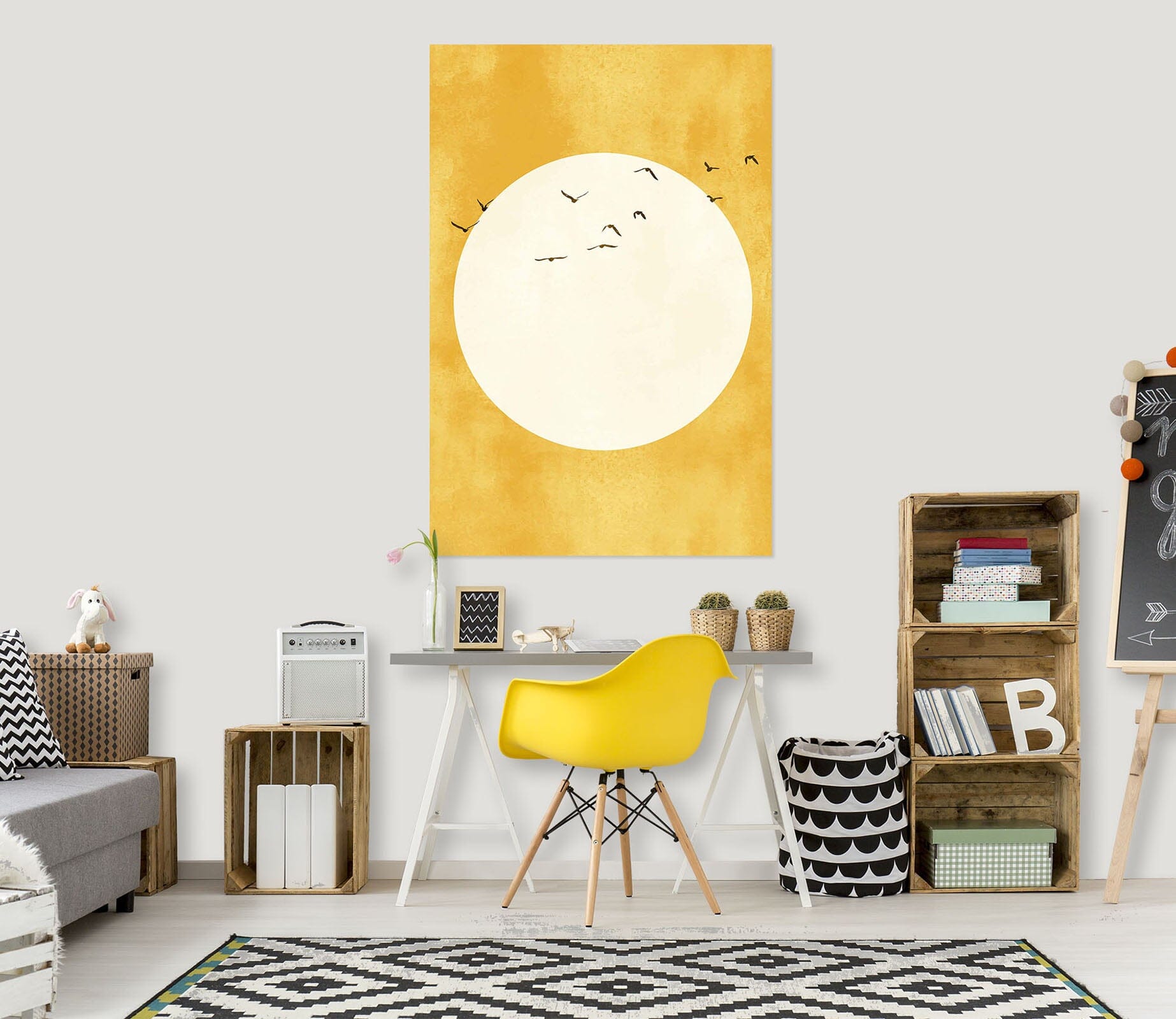 3D Flying Bird 034 Boris Draschoff Wall Sticker Wallpaper AJ Wallpaper 2 