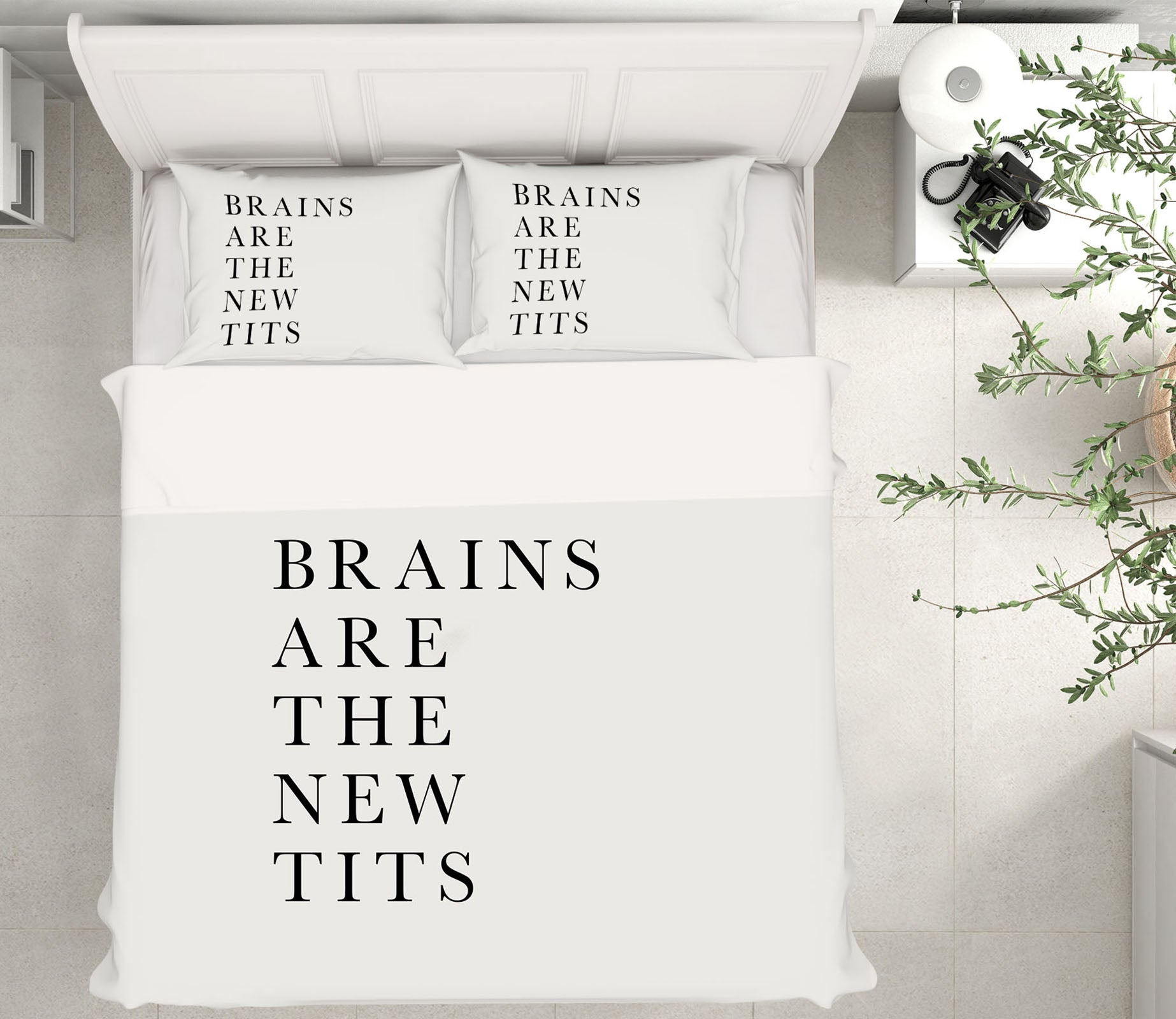 3D Black Words 120 Boris Draschoff Bedding Bed Pillowcases Quilt