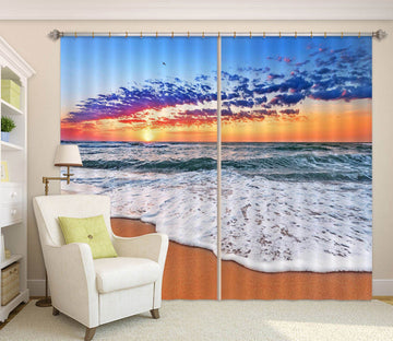 3D Beach Water 128 Curtains Drapes Wallpaper AJ Wallpaper 