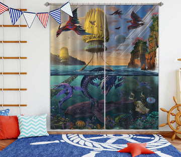 3D Cyris Undiscovered 027 Vincent Hie Curtain Curtains Drapes Curtains AJ Creativity Home 