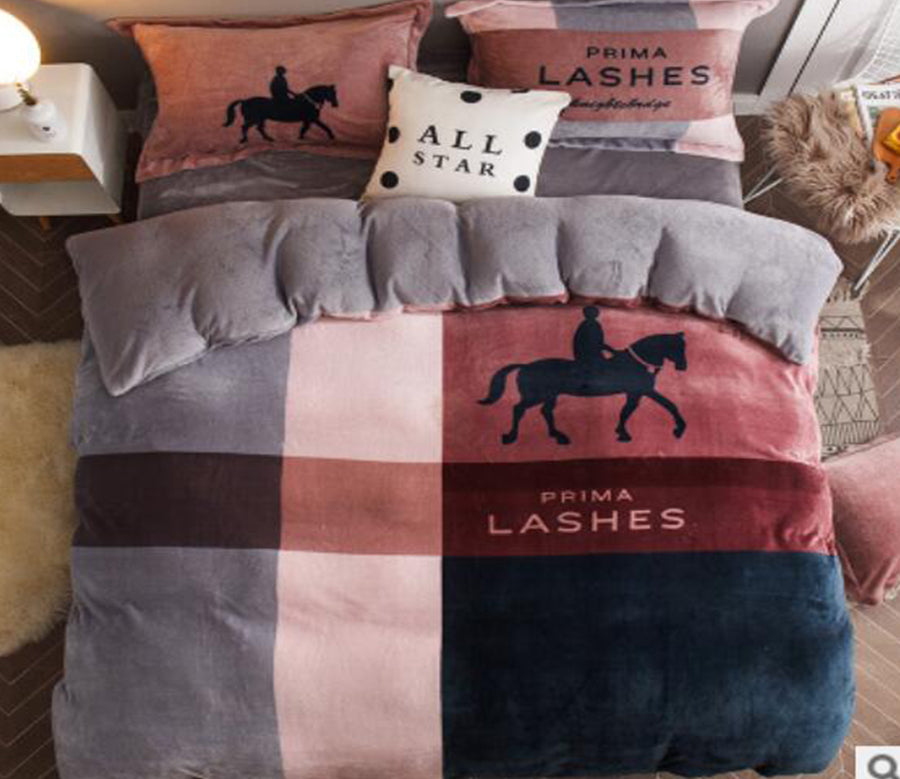3D Lattice 18098 Bed Pillowcases Quilt