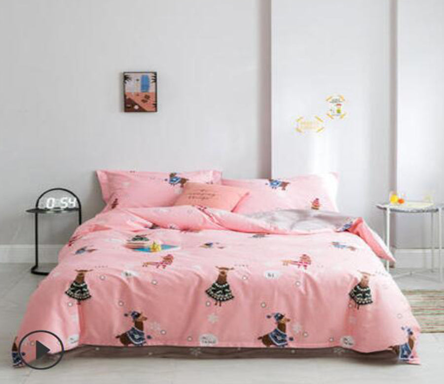 3D Bear In Skirt 14097 Bed Pillowcases Quilt