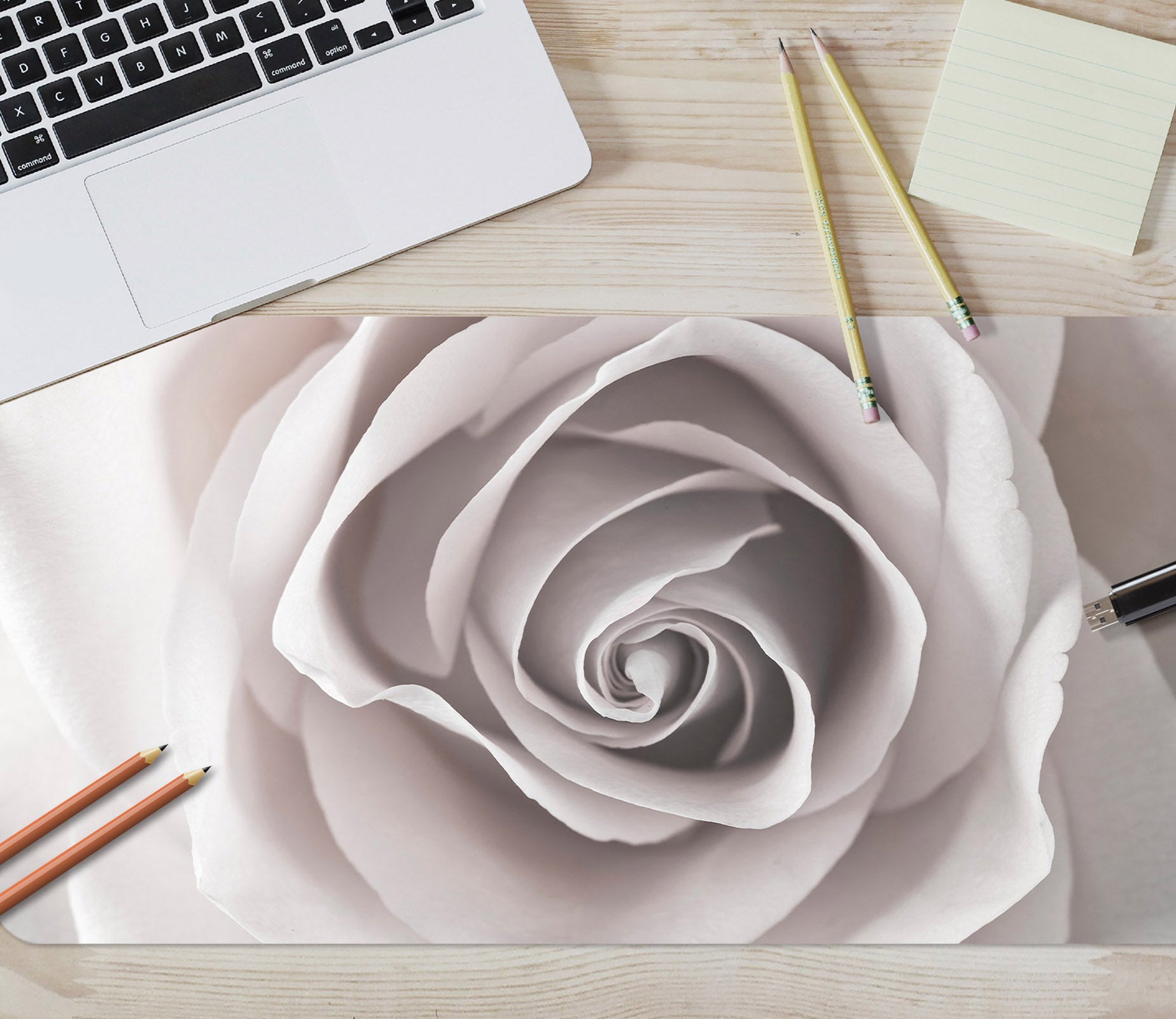 3D Elegant Rose 7718 Assaf Frank Desk Mat