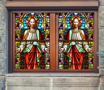 3D Messenger Church 116 Window Film Print Sticker Cling Stained Glass UV Block