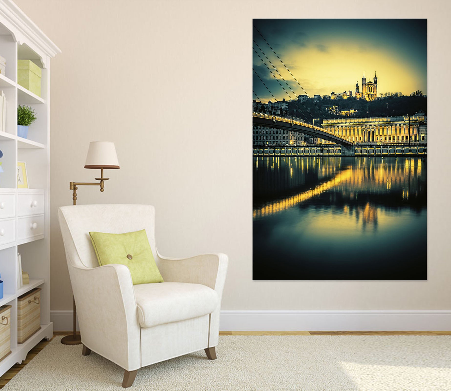 3D Villa Sunset 1004 Wall Sticker