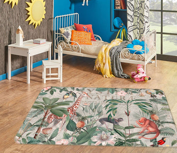 3D Animal Paradise 1037 Andrea haase Rug Non Slip Rug Mat Mat AJ Creativity Home 