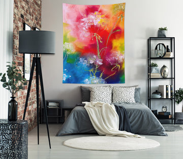 3D Red Flowers 3715 Skromova Marina Tapestry Hanging Cloth Hang