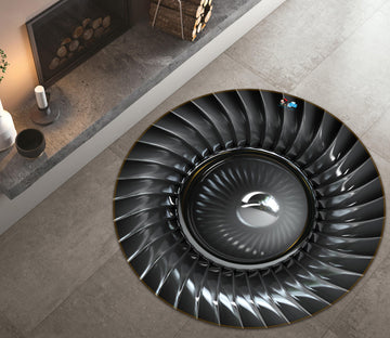 3D Spiral Staircase 74139 Round Non Slip Rug Mat