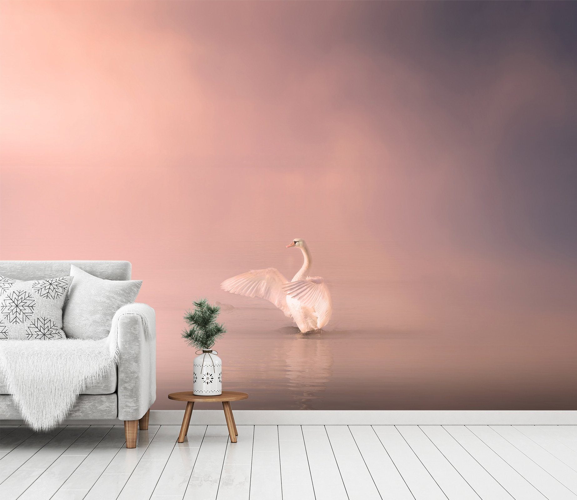 3D Swan Singing 240 Wallpaper AJ Wallpaper 