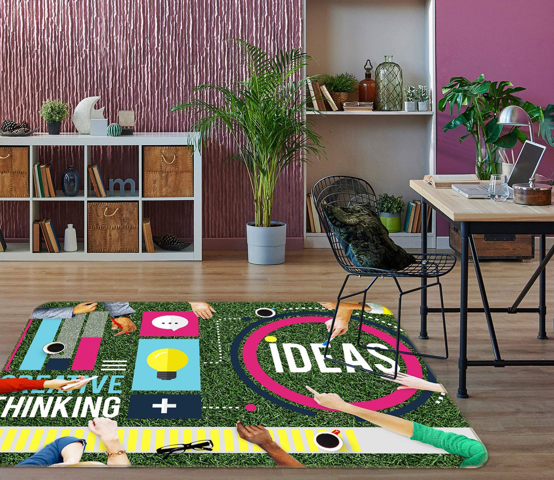 3D Pattern 77114 Non Slip Rug Mat