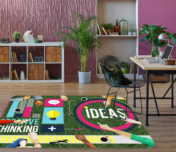 3D Pattern 77114 Non Slip Rug Mat