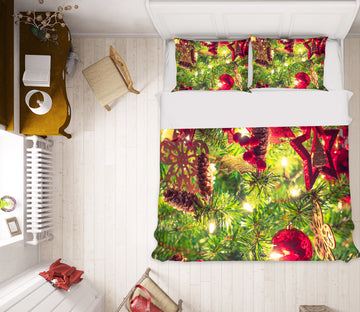 3D Branches Pendant 51059 Christmas Quilt Duvet Cover Xmas Bed Pillowcases