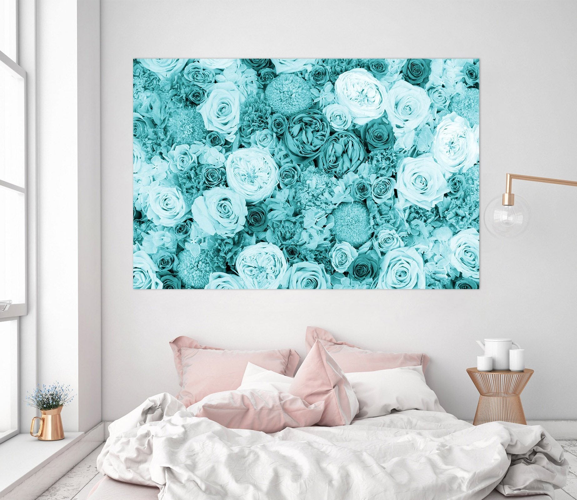 3D Beautiful Rose 012 Noirblanc777 Wall Sticker Wallpaper AJ Wallpaper 2 