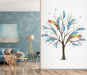 3D Colored Tree 055 Wall Murals Wallpaper AJ Wallpaper 2 