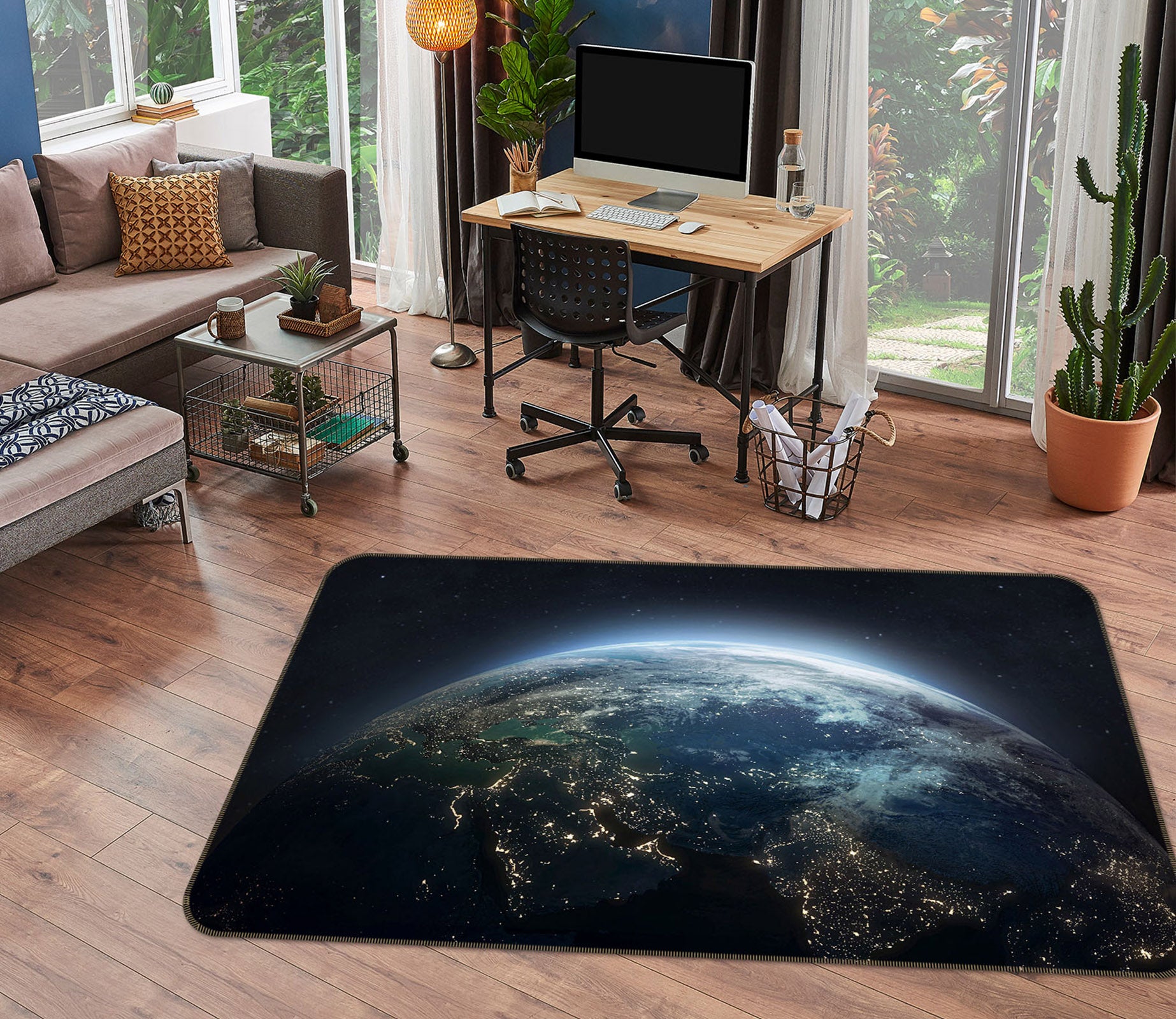 3D Earth 34178 Non Slip Rug Mat