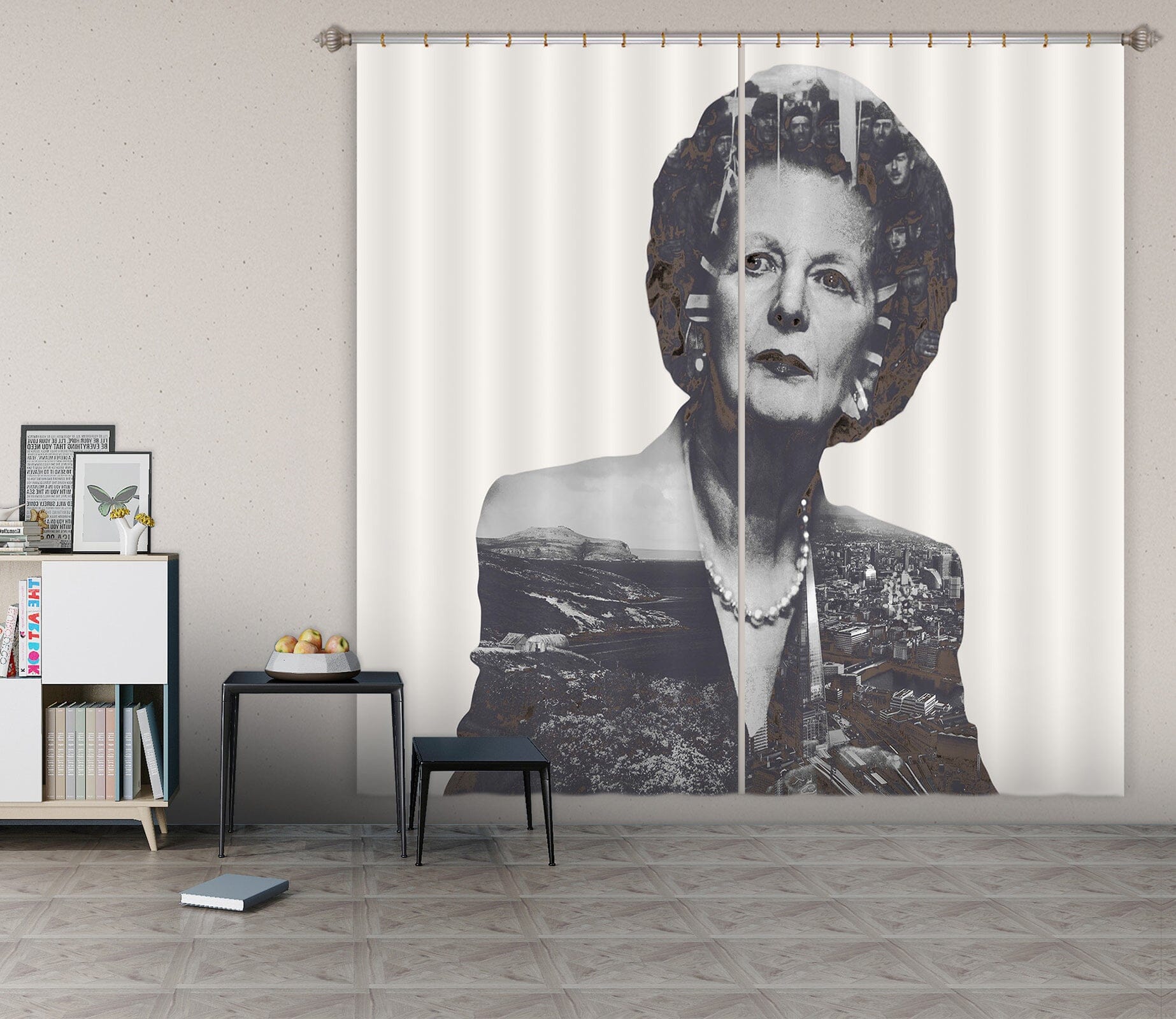 3D Kind Grandma 050 Marco Cavazzana Curtain Curtains Drapes Curtains AJ Creativity Home 