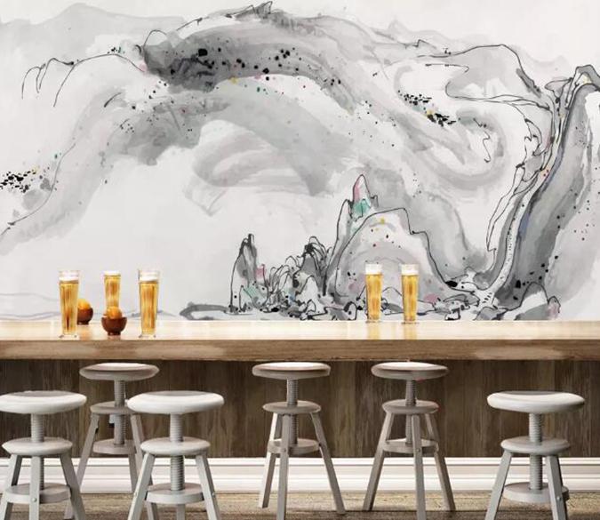 3D Black Splash 131 Wall Murals Wallpaper AJ Wallpaper 2 