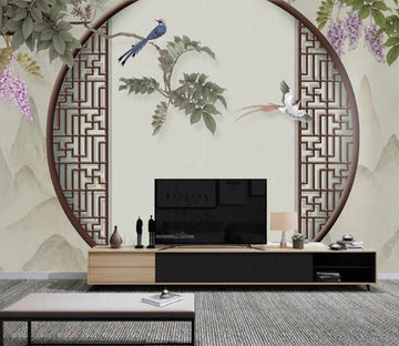 3D White Swallow WC2578 Wall Murals