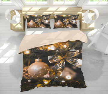 3D Golden Ball 63176 Bed Pillowcases Quilt