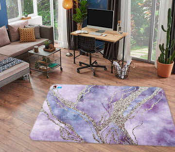 3D Light Purple Pattern 83028 Andrea haase Rug Non Slip Rug Mat