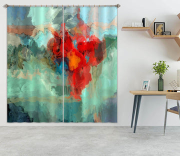 3D Red Smoke 246 Michael Tienhaara Curtain Curtains Drapes Curtains AJ Creativity Home 