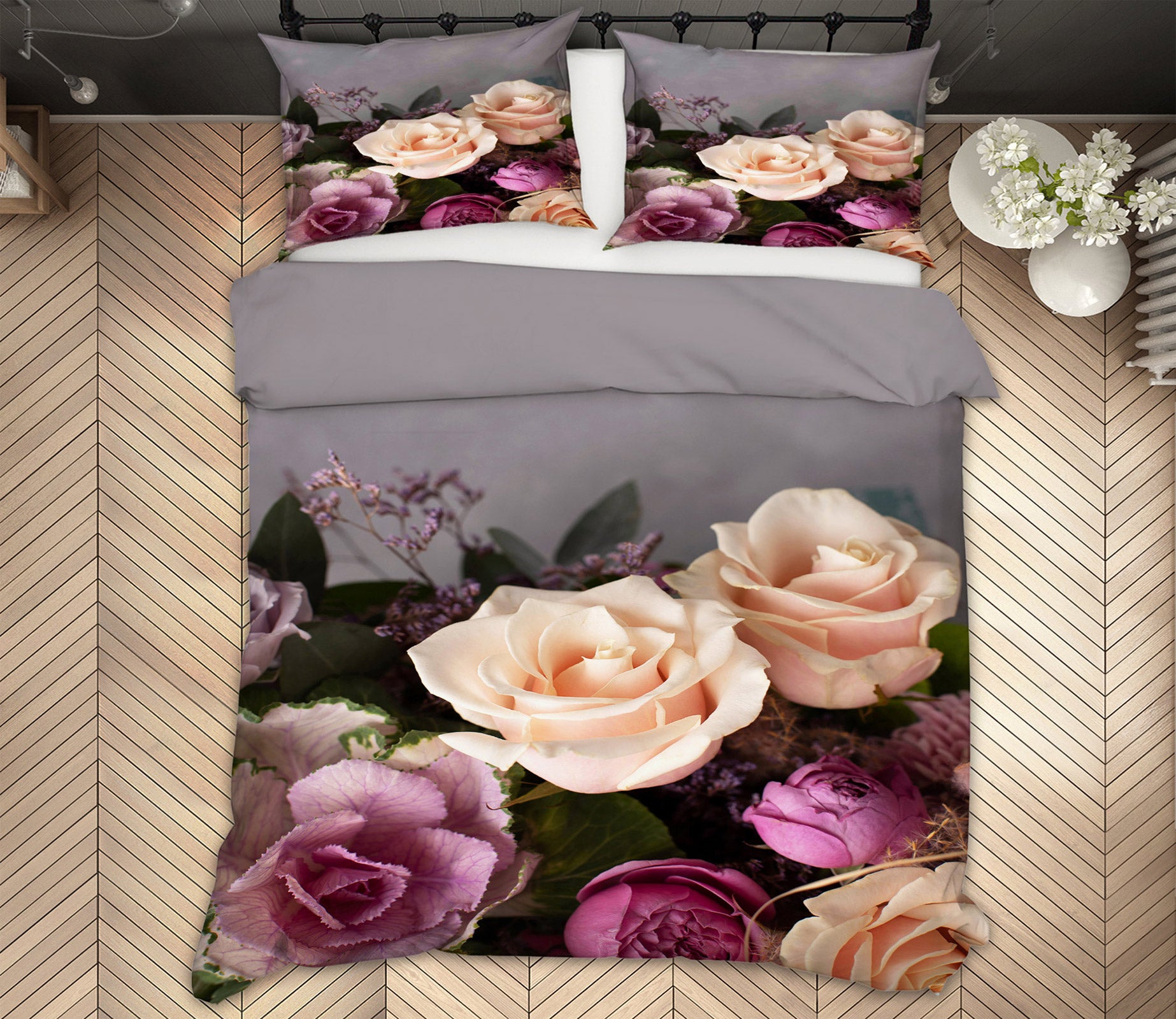 3D Flowers 59133 Bed Pillowcases Quilt