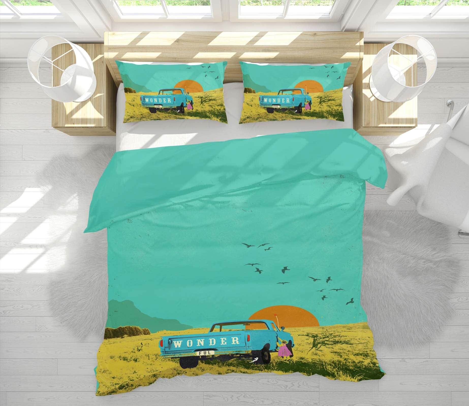 3D Prairie Sunrise 2120 Showdeer Bedding Bed Pillowcases Quilt Quiet Covers AJ Creativity Home 