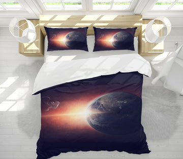 3D Earth 19120 Bed Pillowcases Quilt