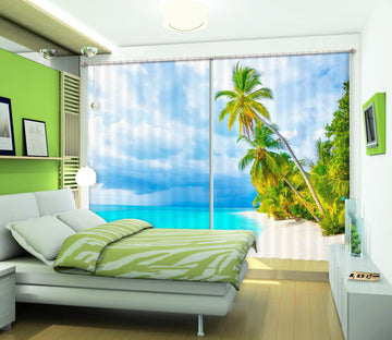 3D Blue Sea 112 Curtains Drapes Wallpaper AJ Wallpaper 