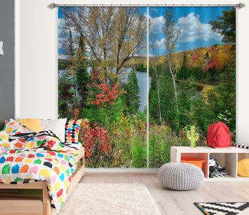 3D Tree Jungle 61226 Kathy Barefield Curtain Curtains Drapes