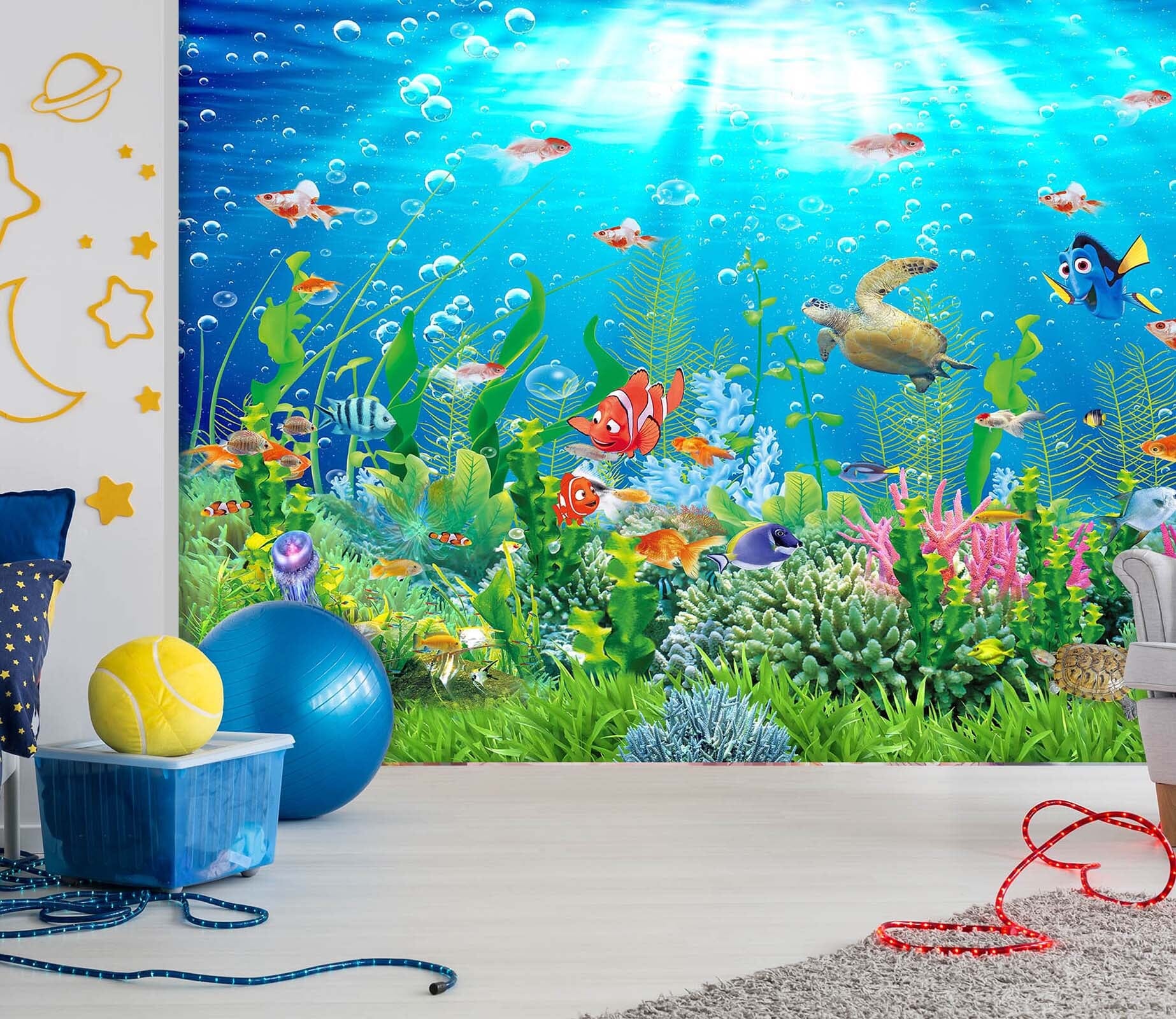 3D Underwater Park 1632 Wall Murals Wallpaper AJ Wallpaper 2 