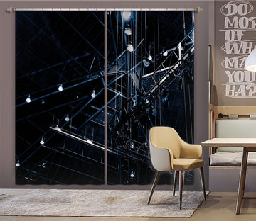 3D Gypsophila 041 Noirblanc777 Curtain Curtains Drapes Curtains AJ Creativity Home 