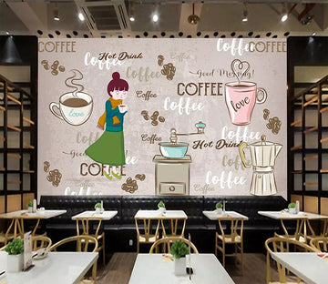 3D Drink Coffee 1338 Wall Murals Wallpaper AJ Wallpaper 2 