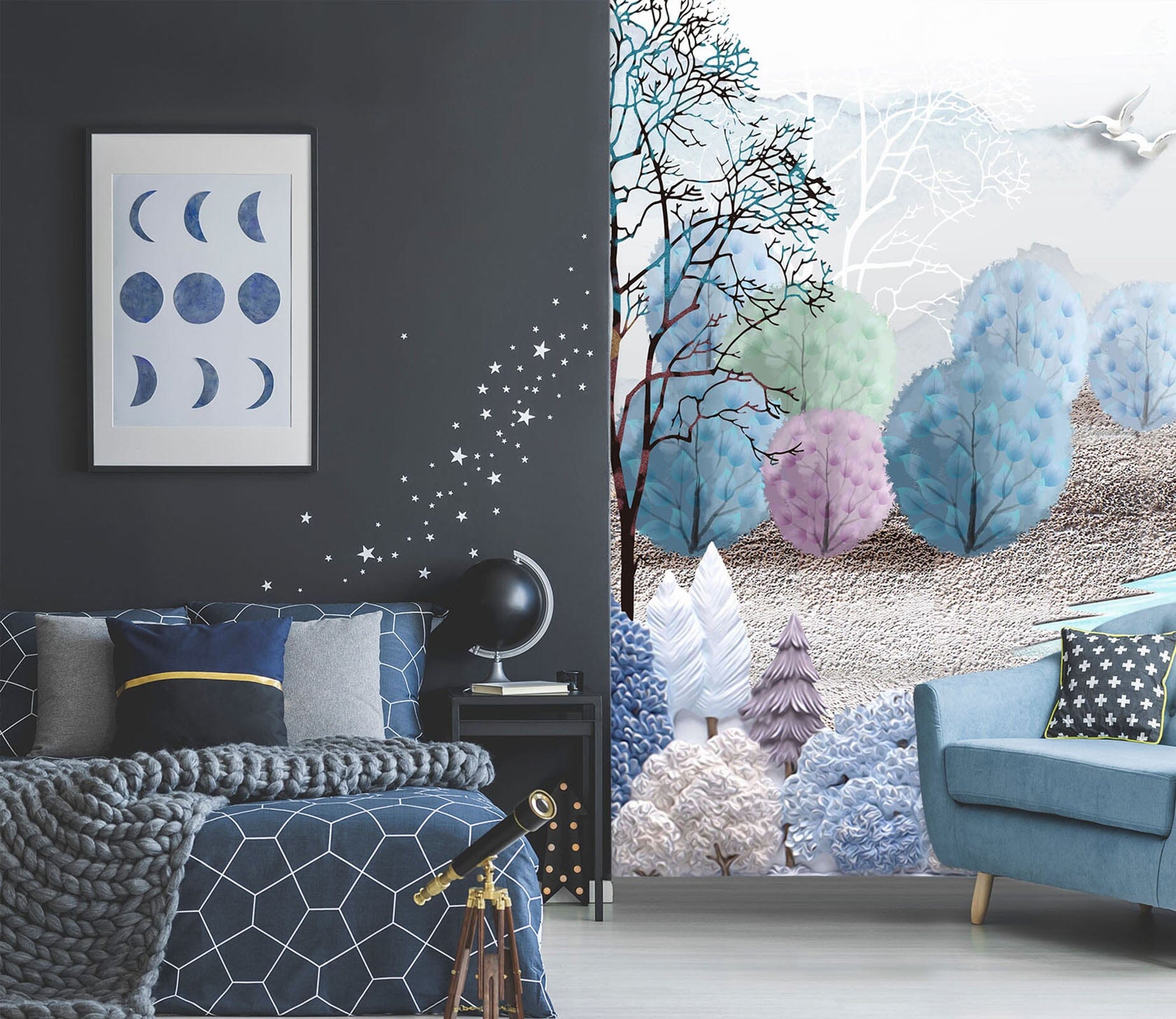 3D Color Forest 1824 Wall Murals Wallpaper AJ Wallpaper 2 