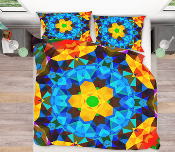 3D Kaleidoscope Pattern 14047 Bed Pillowcases Quilt
