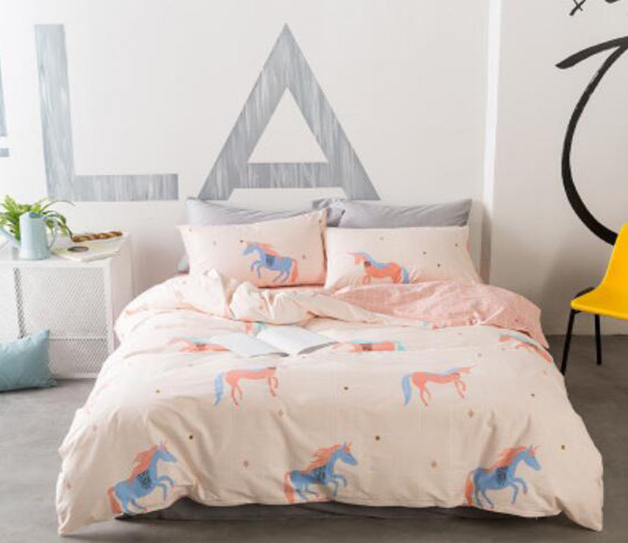 3D Unicorn 30297 Bed Pillowcases Quilt