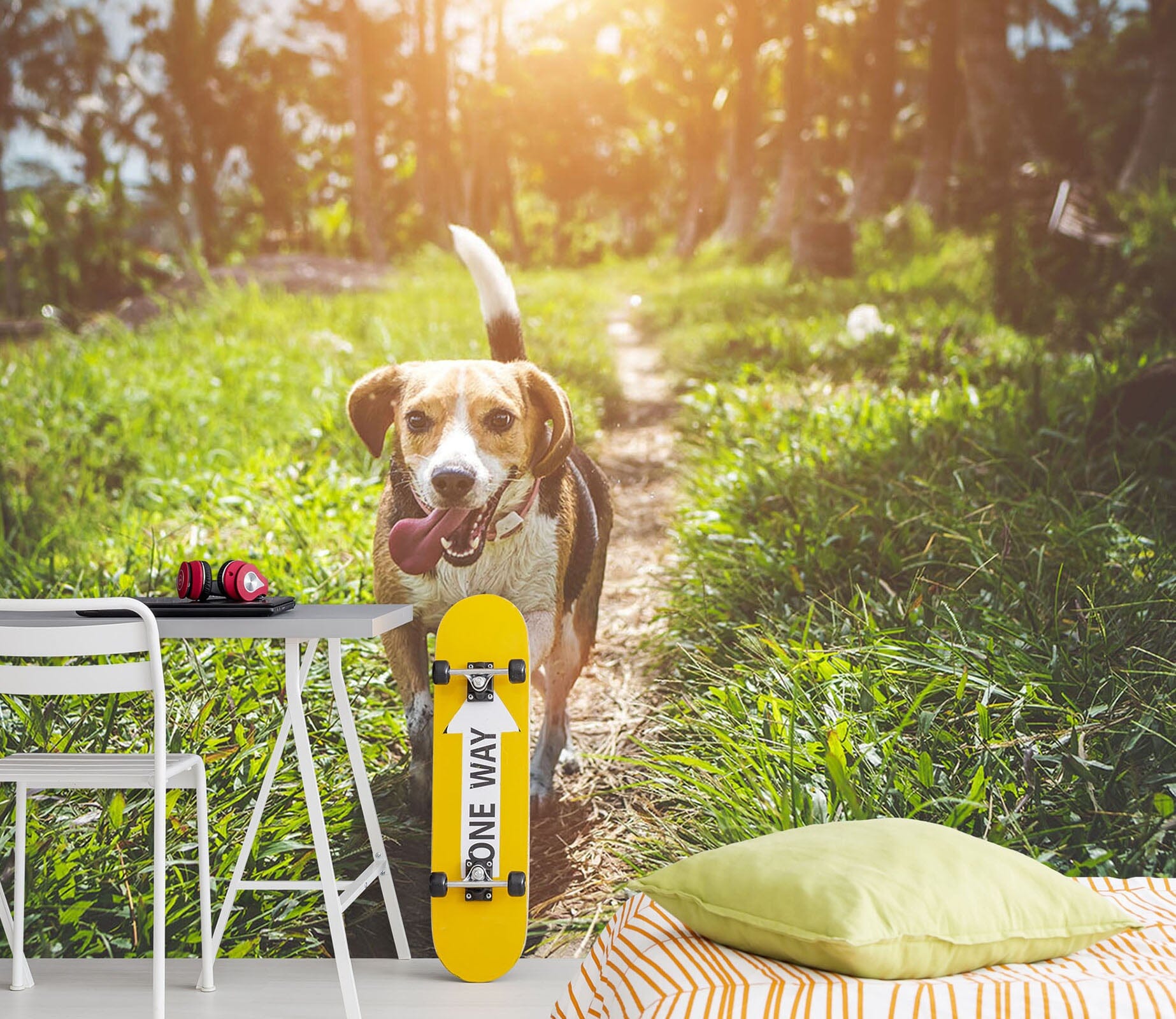 3D Lawn Puppy 217 Wall Murals Wallpaper AJ Wallpaper 2 