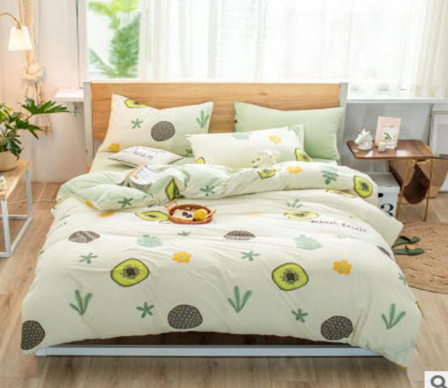 3D Avocado Grass 40263 Bed Pillowcases Quilt