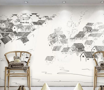 3D Sketch Roof 1584 Wall Murals Wallpaper AJ Wallpaper 2 