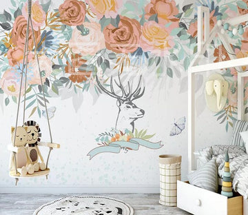 3D Pink Rose 2383 Wall Murals Wallpaper AJ Wallpaper 2 