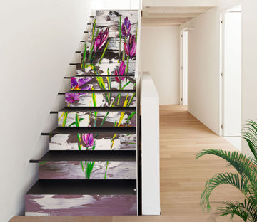 3D Purple Flower 2179 Skromova Marina Stair Risers