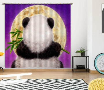 3D Panda Back View 9045 Kayomi Harai Curtain Curtains Drapes